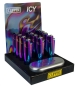 Preview: Clipper Feuerzeuge groß, 12er Display, METALL ICY #2 (Rainbow Colours)